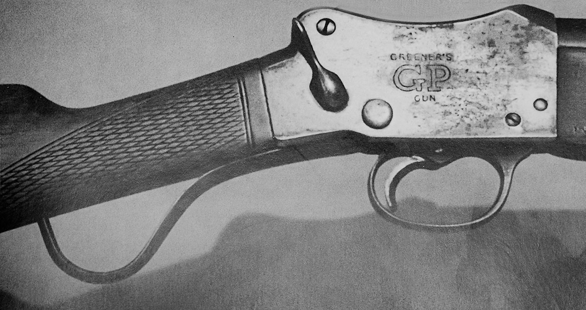 An early Greener G.P. action from a Greener ad.